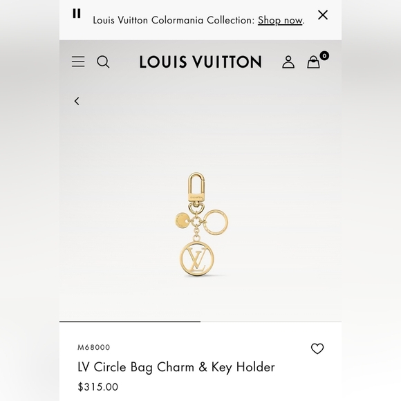 Authentic Louis Vuitton Empty Drawer Box Circle Bag Charm Key Holder W Tags Set - Picture 13 of 14